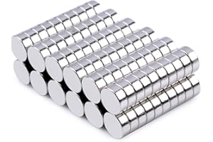 KOBOKO 100 sztuk magnesów neodymowych, 4 x 2 mm, małe magnesy, mocne magnesy, do majsterkowania, na tablicę suchościeralną, do przypinania, tablic magnetycznych i wielu innych