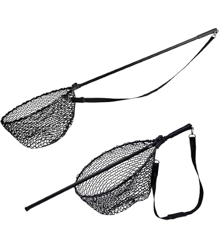 ZECK Predator Floating Rubber Net - Schwimmender Gummikescher Für Spinnfischen