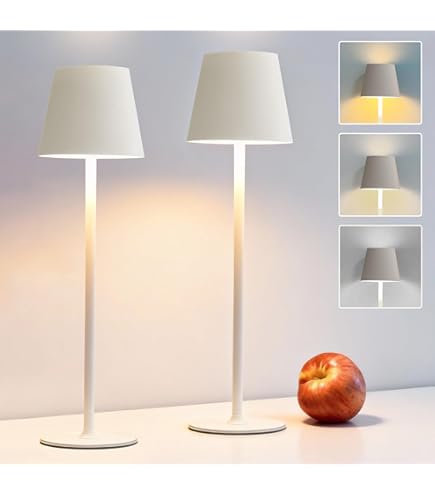 Coinmit 2 stuks dimbare led-flessenlampen, 5500 mAh, 3000 K, IP54 met Coinmit 2 stuks dimbare led-flessenlampen, 5500 mAh, 3000 K, IP54 met