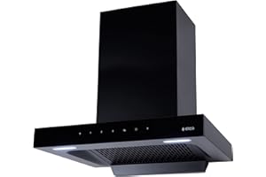Elica 60 cm 1310 m3/hr Filterless Autoclean Kitchen Chimney (FL 600 SPT HAC MS NERO, Touch + Motion Sensor Control, Black)