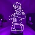 Lampe Led Naruto JoyLamp Sasuke Uchiha/Kyûbi - Collection Officielle X Naruto - 16 Couleurs Télécommande Packaging Naruto - Lampe Sauke 3D Manga Lampe De Chevet Naruto