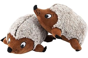 JOYELF Giocattolo interattivo per cani Squeaky Giocattolo interattivo da masticare per cani con Squeaker, Confezione da 2 piccoli ricci