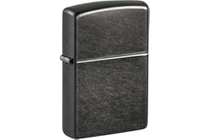 ‎ZIPPO Zippo Zapalniczka Sztormowa, Szara (Gray Dusk), Model Podstawowy, do Napełniania, Wielokrotnego Użytku, Odporna na Wiatr, Pudełko Prezentowe, Wyprodukowana w USA