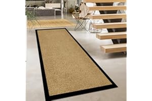 Rugs Inn Twist Rubber Runner Rug – Outdoor & Indoor Heavy Duty Non-Slip Runner Rugs for Kitchen Garden, Inside & Outside Floor Mats, Waterproof and Dirt Trapper Entrance Mat(Beige, 60x180 cm)