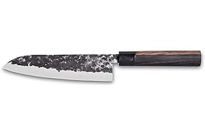 3 Claveles Osaka - Couteau japonais Santoku 18 cm bois