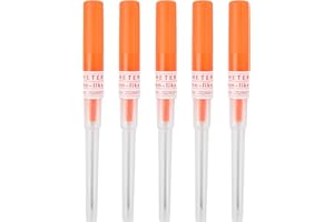 Aomhrek 5 sztuk Cateter Piercing, igły do piercingu z nasadką do tubek, piercing do uszu, nosa i ust