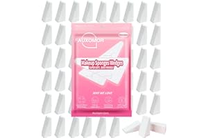 Fauxomor 54 Pz di Spugnette Trucco Beauty Senza Lattice per il Makeup, Mini Blender Triangolare Spugnetta, Cuneo di Spugna per Trucco per Fondotinta Liquido, Polvere, Crema, Unghie e Viaggio