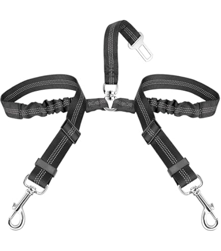 EIHI 2 Pièces Ceinture Securite Chien Voiture,Harnais Voiture