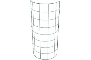 GRO GARDEN PRODUCTS Flexigro Plant Support Half Round Panel – Garden Trellis System for Climbing Plants – 1m x 0.5m Green Plastic-Coated Steel Mesh – Ideal for Roses, Vegetables & Wall Mounting – 2 x Half Round Panels