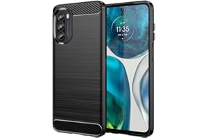 Topme Custodia in Silicone per Motorola Moto G52 / Moto G82 5G (6.6" Inches), [custodia per Telefono in Stile Spazzolato] - Nero