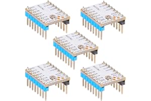 DERUC TMC2208 Schrittmotortreiber, Ultra-leise TMC2208 Schritttreiber Modulträger für 3D Drucker Motherboards Reprap Ramps 5PCS, 256 Segmente