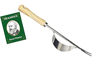 GRAMPA'S WEEDER Grampa's Hand Weeder Tool - The Perfect Lightweight Easy to Use Weed Puller Tool for Garden - Durable Unique Lever Design with V-Shaped Forks Allows for Easy Removal of Weeds & Their Roots.