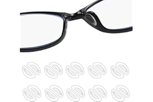 KEAHND Coussinet Lunettes Nez,Plaquette Autocollante Lunette,Silicone Lunettes Nez,Plaquettes Lunettes Silicone,Coussin De Lunettes Pour Le Nez,Anti Glisse Lunettes Adhésives,Coussinet Nez Lunettes Silicone