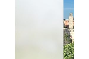 ETNIC ART Pellicola Vetri finestre MOLTE MISURE GRANDI (Opaco, 90 x 400 CM) Pellicola smerigliata solare termica privacy Opaca Autoadesiva Satinata NO COLLA Anti UV Doccia Statica