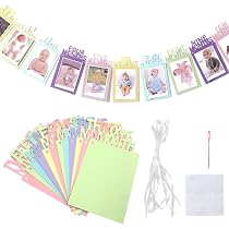Ghirlanda A Tema Libro Per Ragazzi E Ragazze – Striscione Decorativo Per Baby Shower, Compleanni, Biblioteche E Feste Di Lettura (3 Pezzi, 24 Elementi)