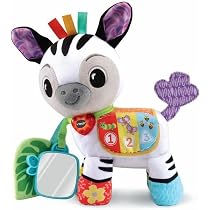 TUMAMA Jouet zèbre dansant parlant, jouet électronique en peluche douce imitant les mouvements de torsion avec enregistrement et répétition de ce que vous dites, jouet interactif chantant pour bébé