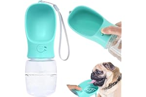GENERICO Borraccia Portatile per Cani, Capacità 380 Ml., Bottiglia Acqua per Cani, Porta Acqua per Cuccioli Cane Gatto, per Animali Domestici, Viaggi a Prova di Perdite, Sete Passeggiata Esterno Corsa