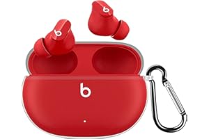 GIOPUEY Trasparente Cover Compatibile con Beats Studio Buds/Buds+/Buds Plus (2023), Custodia TPU, Ultrasottile Case Cover, Antiurto, Resistente ai Graffi - Trasparente
