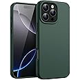 JETech Liquid Silicone Case for iPhone 16 Pro Max 6.9-Inch, Silky Soft Touch Full-Body Protective Phone Case, Anti-Scratch Shockproof Cover with Microfiber Lining (Midnight Green)