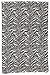 Produktbild Zaida, 1 Stück, 150 x 90 cm, Baumwolle, Wolle, Zebramuster, Schwarz/Weiß