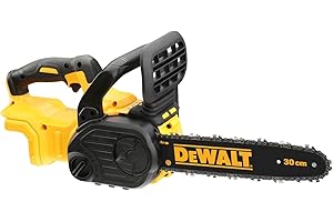 DEWALT - Tronçonneuse Élagueuse Brushless XR 18V - DCM565N-XJ - Tronçonneuse Sans Fil avec Poignée Ergonomique et Chaîne 30cm - Moteur 3750-4200tr/min - Vitesse de Chaine 7.68 m/s