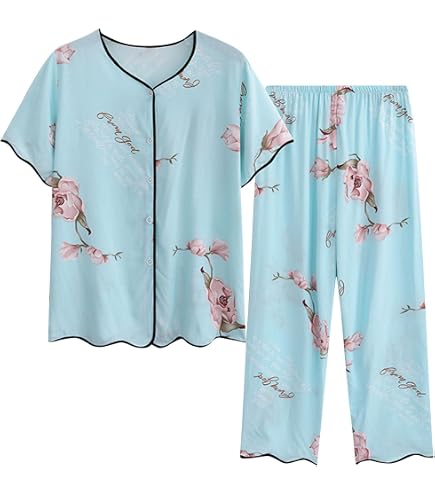 Pyjama Femme Grande Taille Hiver - 2 Pièces Coton, Carreaux, Manches Longues, Poches - Confort Chaud Doux