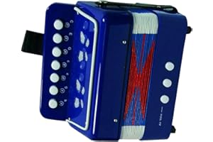 Maciun Kids Accordion Toy - Musical Instrument for Children - Portable 7 Keys Button Small Accordion for Beginners, Boys And Girls Age 3+, Birthday