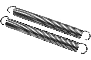 EDELSTAHLMARKENSHOP 2x Universal Garagentor Feder 98kp / 118kp Garagentorfedern Garage Zugfeder Paar (Eisen verzinkt, 5x43x430)