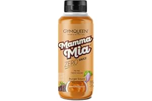 ‎GYMQUEEN GymQueen Mamma Mia Zero Sauce 265ml, Burgersauce, kalorienreduziert, ohne Fett & ohne Zuckerzusatz, zum Verfeinern von Gerichten oder als Salat-Dressing