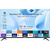 Maximus UHA 50 M9P 4K Ultra HD 50" 127 Ekran Uydu Alıcılı Google Smart LED TV