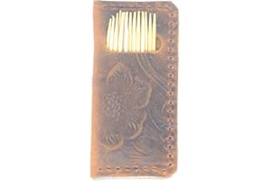JJNUSA Leather Tooth Pick Case, Leather Toothpick Holder Restaurant & Cafe Supplies, Household & Canteen Accessories
