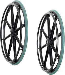 VMS Careline 24 inch Rear Wheelchair Wheels and tires (Set of 2 Pcs.)