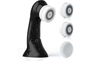 TOUCHBeauty Spazzola Pulizia Viso, Spazzola Elettrica per Pulizia del Viso Impermeabile, con Doppia Modalità e Supporto, Sistema di Pulizia del Viso Portatile per la Pulizia del Viso AG-0759MT