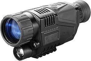 RLF LF Monoculaire De Vision Nocturne pour La Chasse, Caméra Infrarouge Infrarouge De Vision Nocturne 5X40 HD Lunettes De Vision Nocturne Numériques pour La Prise De Photos Et La Lecture De Vidéos