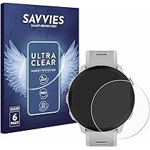 Lot De 4 Films De Protection D'écran En Verre Trempé Pour Montre Connectée Garmin Forerunner 45/45S + Protection De Port De Charge En 4 Parties IDaPro Dureté 9H