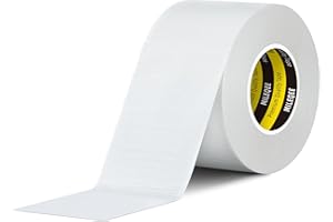 MILEQEE Repair Tape, White Tape, 50 mm x 20 m, Strong Adhesive Masking Tape, Sealing, Attaching, Splicing, for Office, Home, Industry