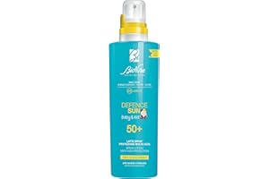 Bionike Defence Sun Baby & Kid - Latte Spray Solare per Bambini, Azione Protettiva e Antiossidante, Effetto Waterproof e Anti-sabbia, Lenisce e Ripara la Pelle, 200 ml