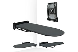 LIROPAU Składana deska do prasowania, kompaktowa, 92 x 32 cm, obracana o 180°, oszczędność miejsca