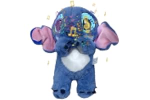 HYDTQCL STI-TCH Que Respira, Peluche STI-TCH, STI-TCH Peluche con Música Luces, Peluche STI-TCH Regalo Cumpleaños Navidad para Niños
