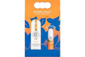 Roger & Gallet - Coffret cadeau Eau Parfumée Bienfaisante Néroli 30ml et Parfum Solide - Cadeau Femme - Senteur Florale et Relaxante aux Notes Douces et Apaisantes