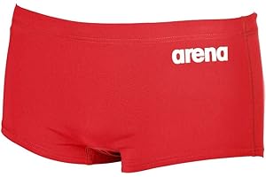 arena Solid Squared Short Short de Bain Court Solid pour Hommes, Maillot de Bain en Tissu MaxLife à Séchage Rapide avec Résistance Maximale au Chlore et Protection UV50 Homme