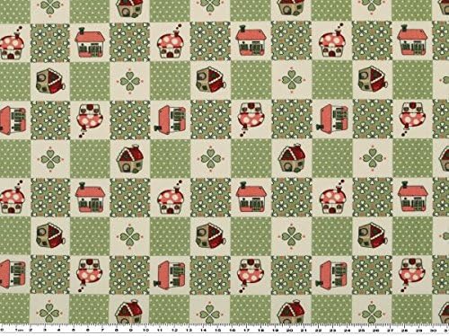 Cotton Print/Polka Dot Heart Backed, 145 cm