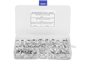 YANMIS Dado con intaglio a T, 80 pezzi M4 M5 M6 M8 T Slot Dadi Slider Dadi Elementi di fissaggio hardware Blocco scorrevole per 4040 profili in alluminio con scatola di plastica