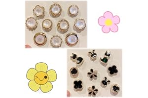 Qiwenr Jolies Broches en Perles, 20 Pièces Broche Flocon de Neige pour Femme