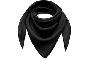 Basic Sense Square Chiffon Scarf Retro Lightweight Neck Scarves Bandana for Women