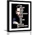 Kotart - Lionel Messi Poster with Frame for Room - Footballer Quotes Poster for Bedroom Home and Office Wall Decor - Motiatonal Quotes Framed Posters (11x14 inch, Framed)