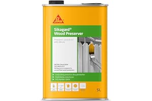 Sika Sikagard Wood Preserver – Prevents Wood Rot and Decay – Fast-Drying – Clear – 5 Litre