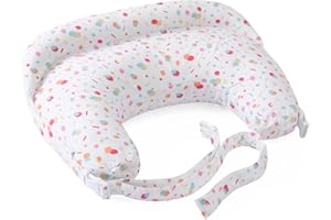 CHICCO Boppy Cuscino Allattamento Deluxe, Supporto per Allattamento al Seno e con Biberon, Forma Ergonomica con Supporto per Mamma e Bambino, Imbottitura Piena, Sfoderabile e Lavabile in Lavatrice, 0M+