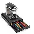 Vinsani 60 Capsules Coffee Pod Storage with Sliding Drawer- Non Slip Non Scratch Base Stackable Holder Organiser Box for Nespresso OriginalLine Coffee Pods