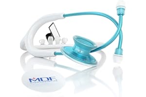 MDF INSTRUMENTS MDF® Acoustica® Deluxe lekki stetoskop z podwójną głowicą, kolor złoty i biały (MDF747XP-AQ29)